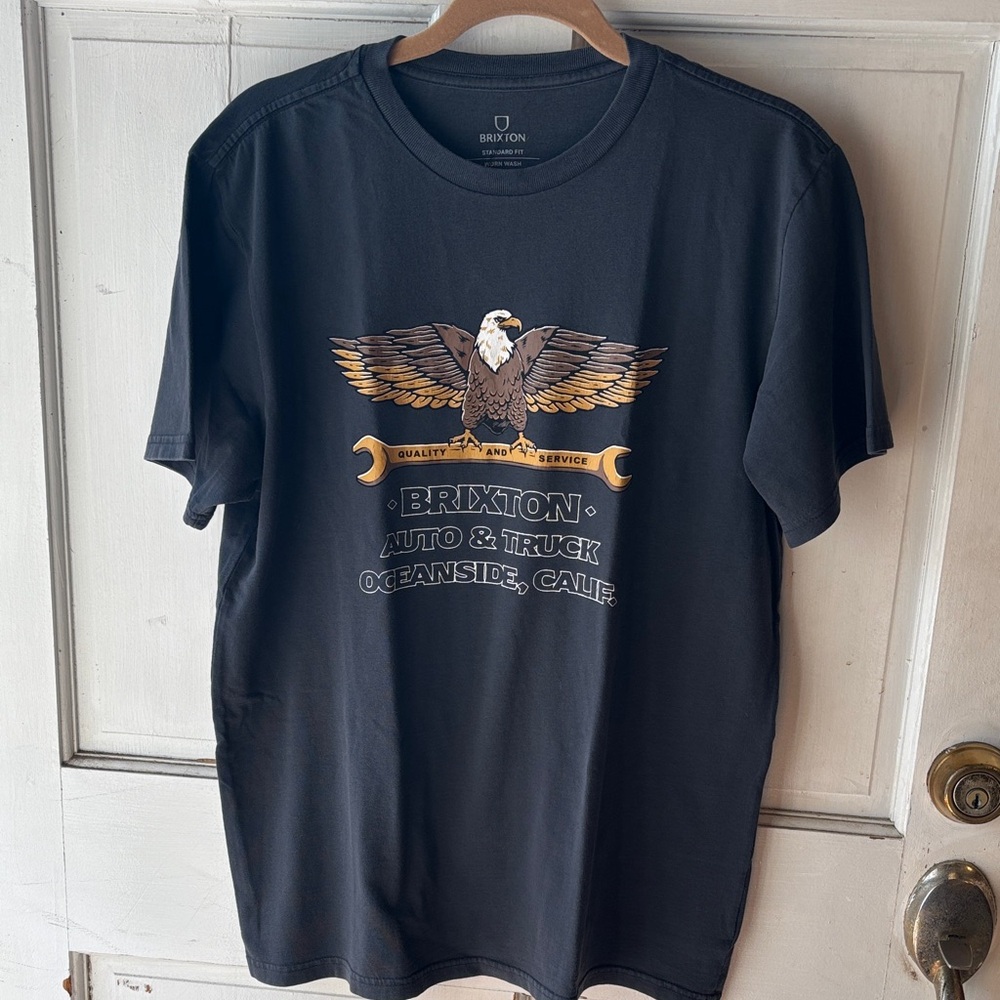 Brixton Charcoal Eagle Graphic Tee